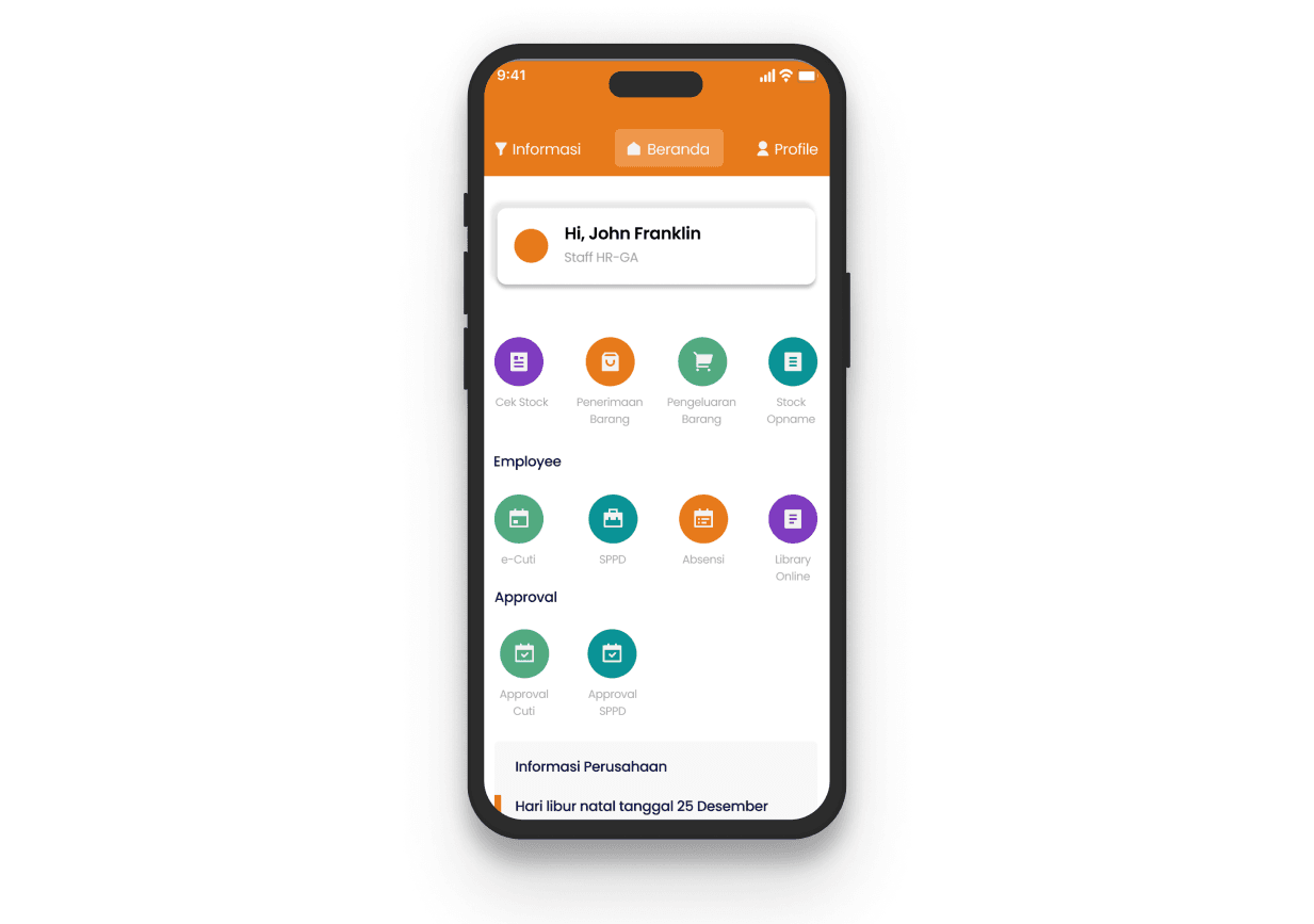 Mobile ERP Application System